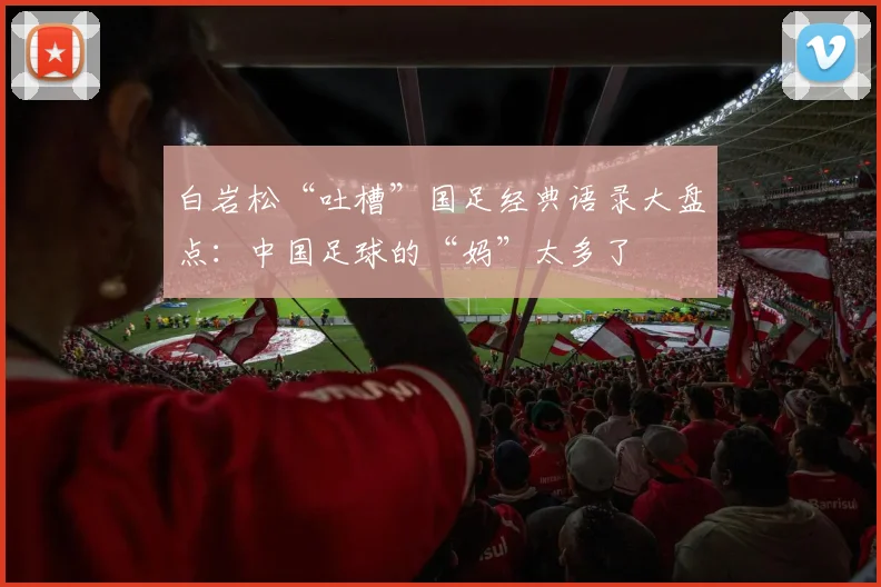 白岩松“吐槽”国足经典语录大盘点：中国足球的“妈”太多了